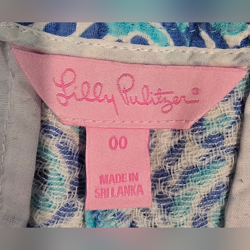 Lilly Pulitzer Adie Shorts In Chasing Tails Print Size 00 - Picture 5 of 7